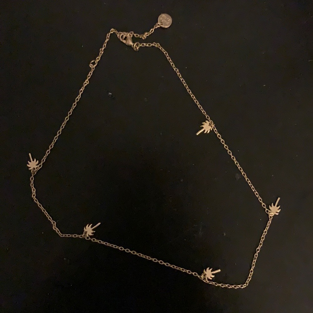 pura Vida Palm Tree Choker Gold